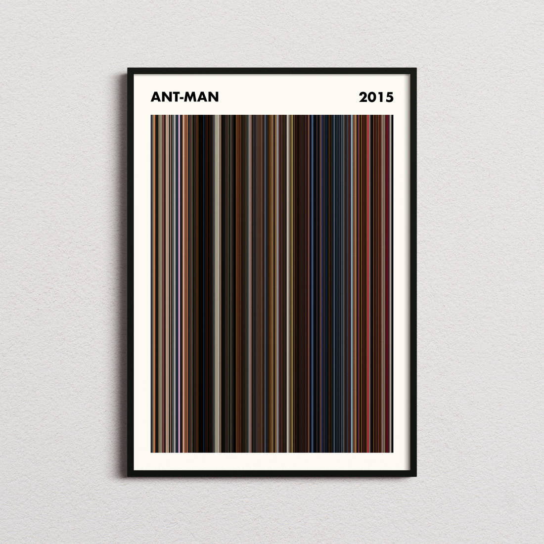Ant-Man Movie Barcode Poster - Simplified