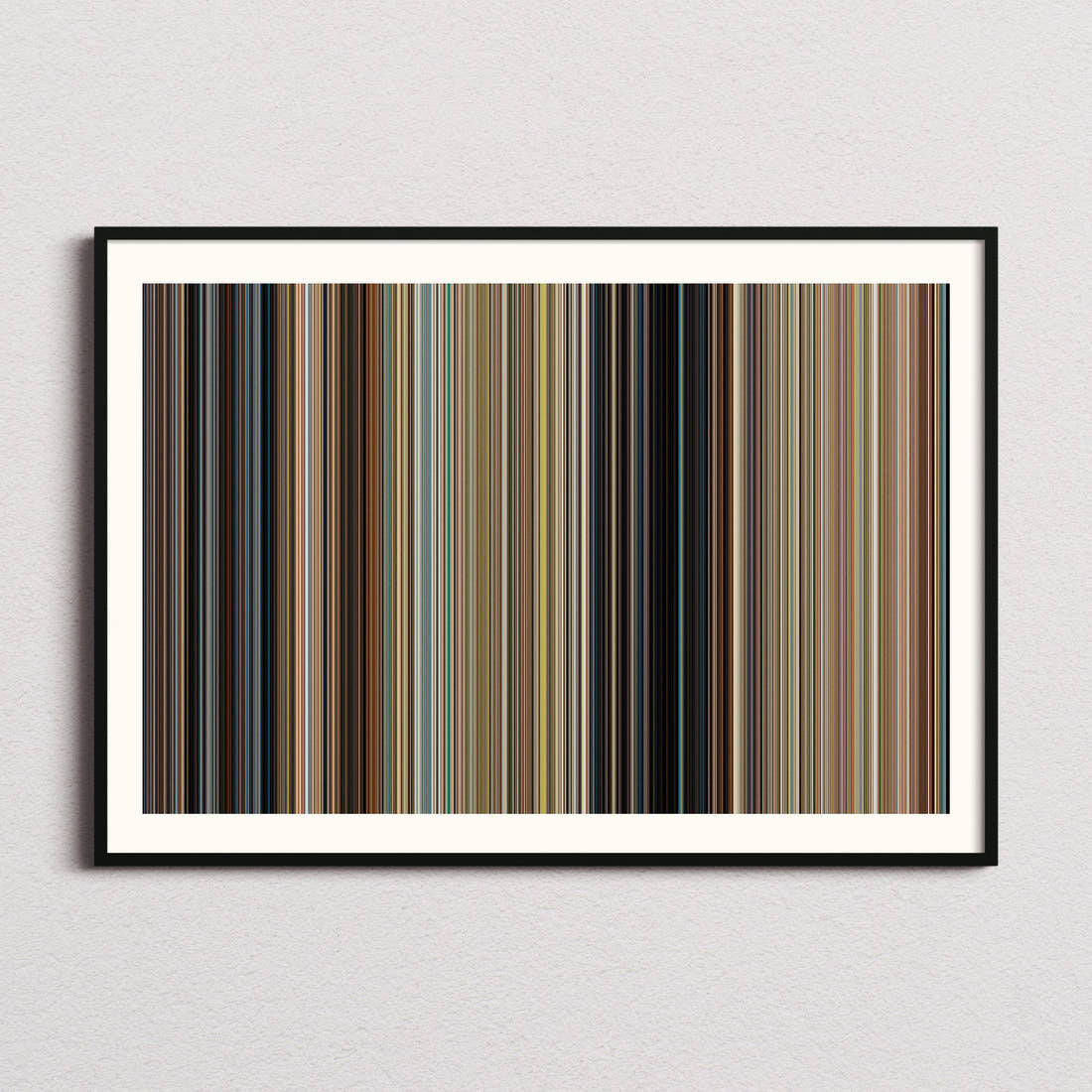 Anyone but You Movie Barcode Poster - Barcode Only