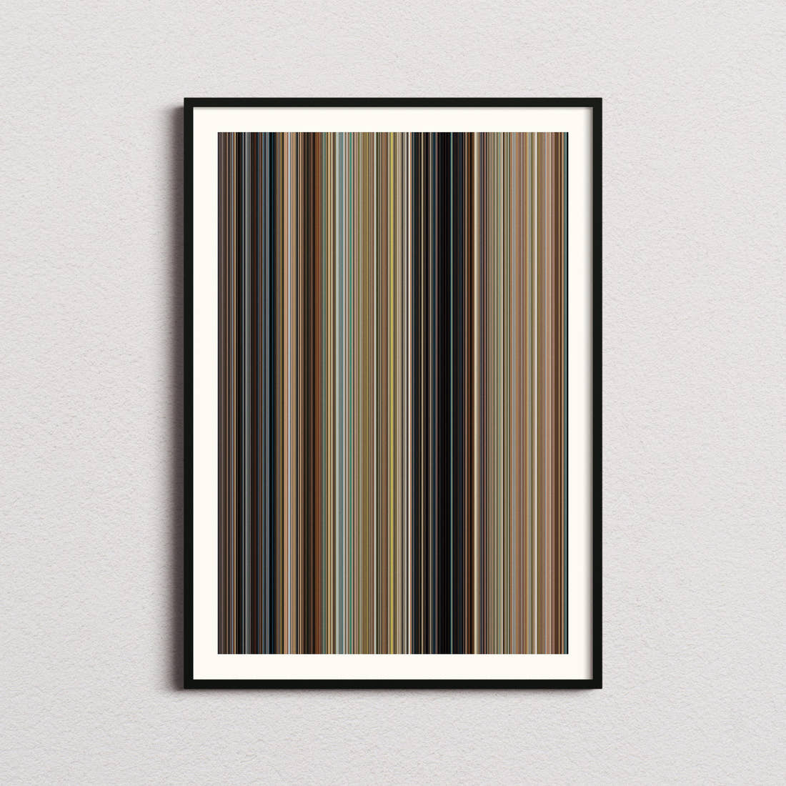 Anyone but You Movie Barcode Poster - Barcode Only
