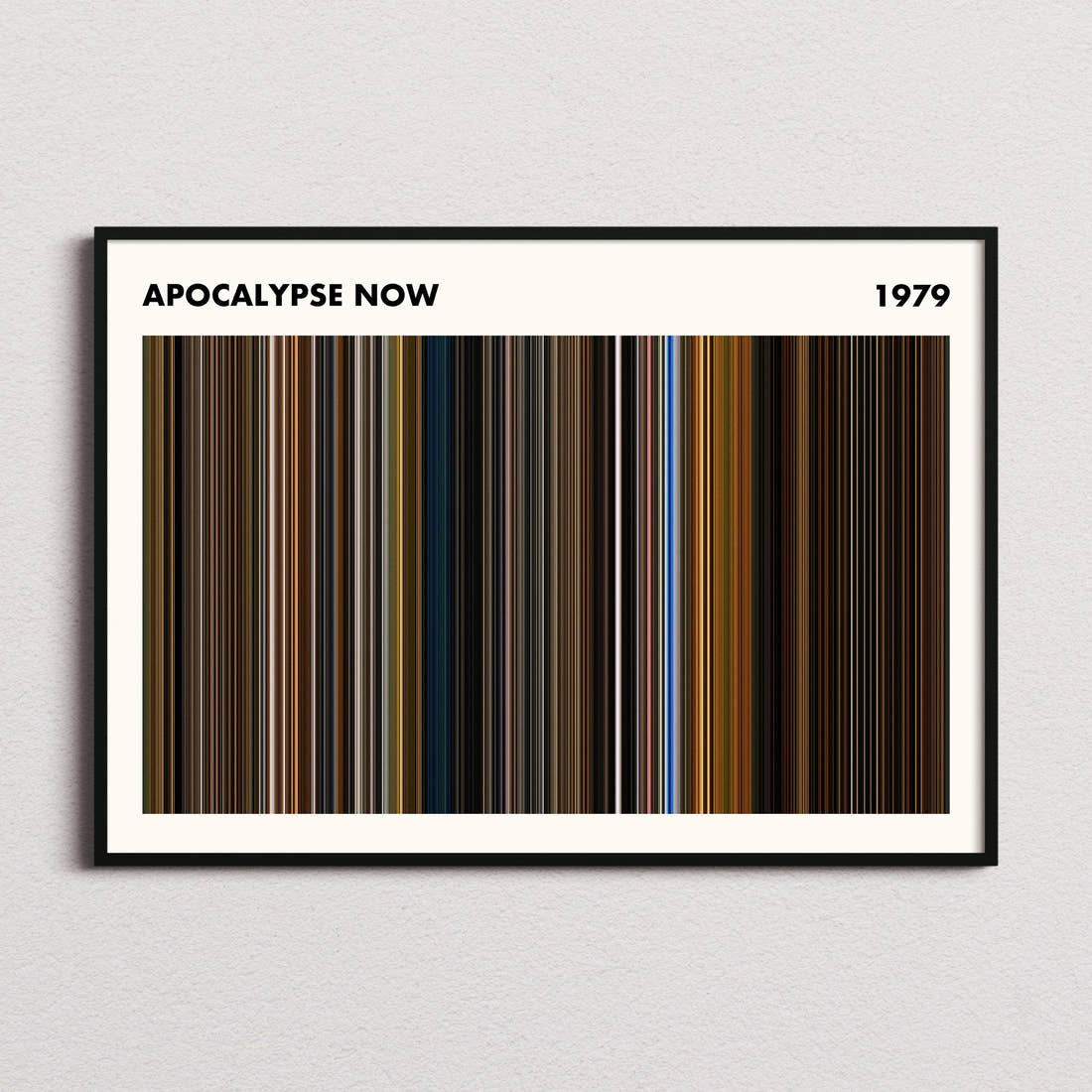 Apocalypse Now Movie Barcode Poster - Simplified
