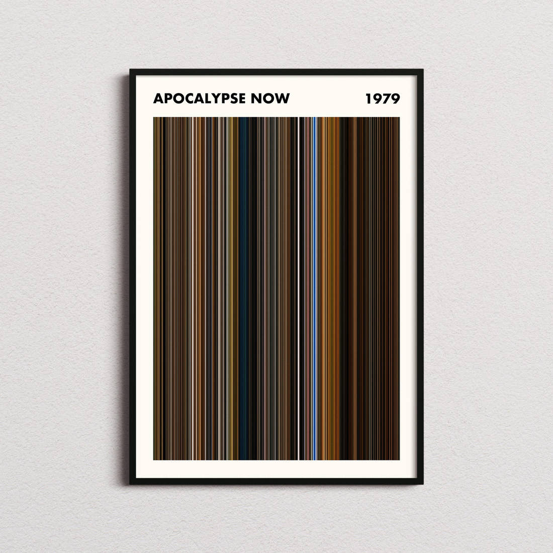 Apocalypse Now Movie Barcode Poster - Simplified