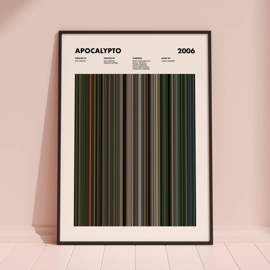 Apocalypto Movie Barcode Poster