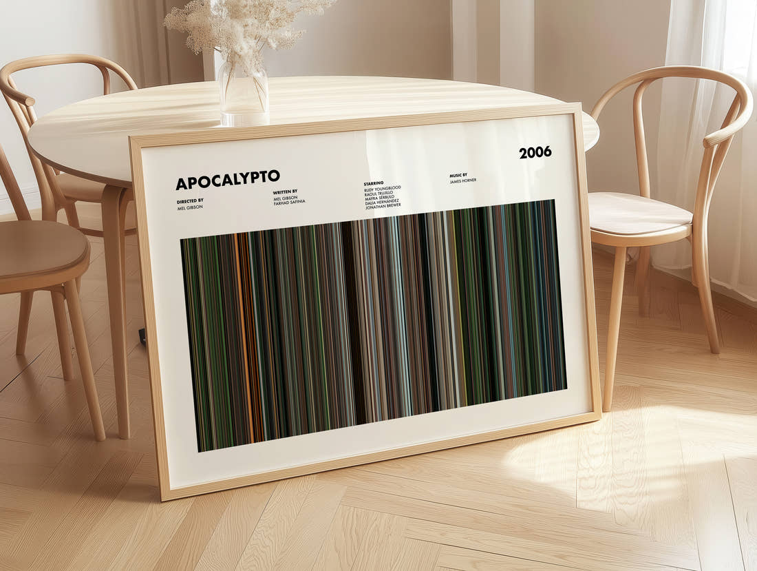 Apocalypto Movie Barcode Poster
