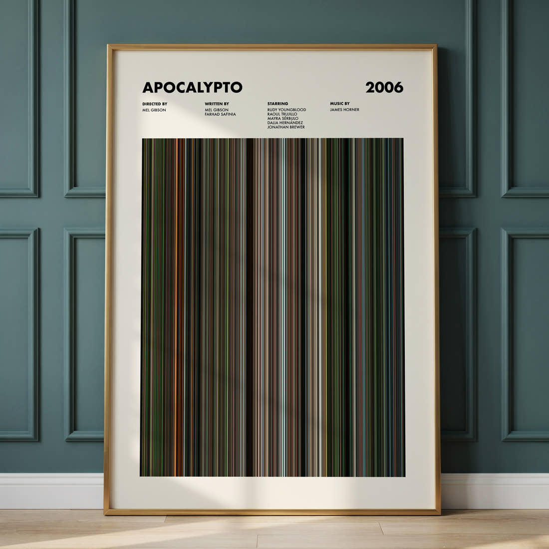 Apocalypto Movie Barcode Poster