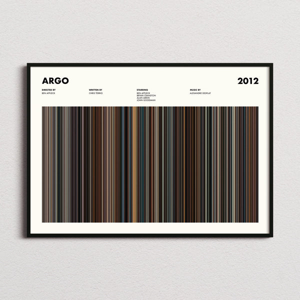 Argo Movie Barcode Poster