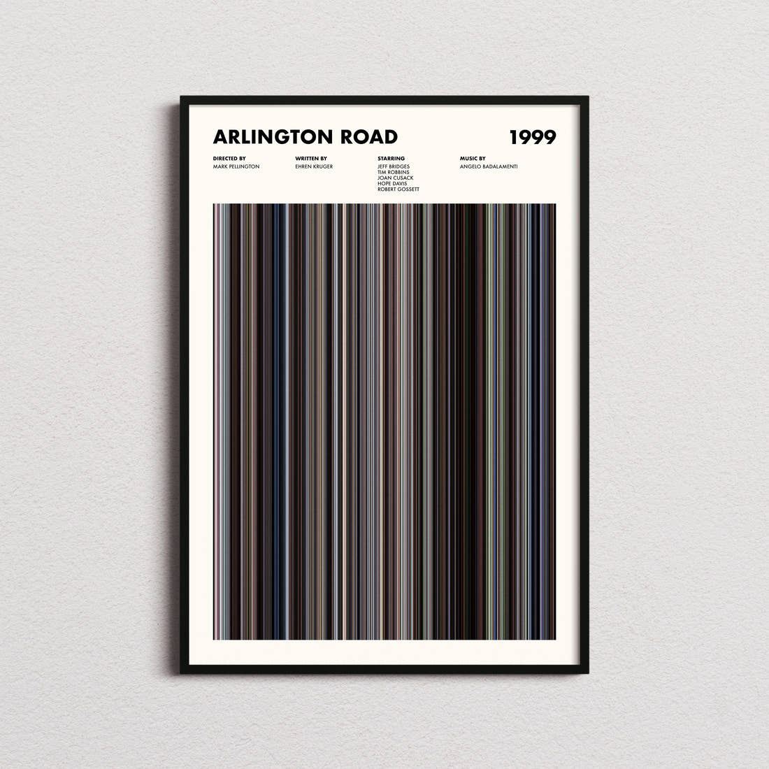 Arlington Road Movie Barcode Poster