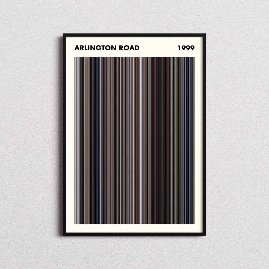 Arlington Road Movie Barcode Poster - Simplified