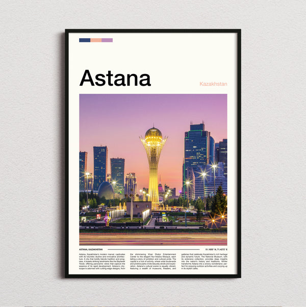 Astana - Bayterek Tower - Travel Print