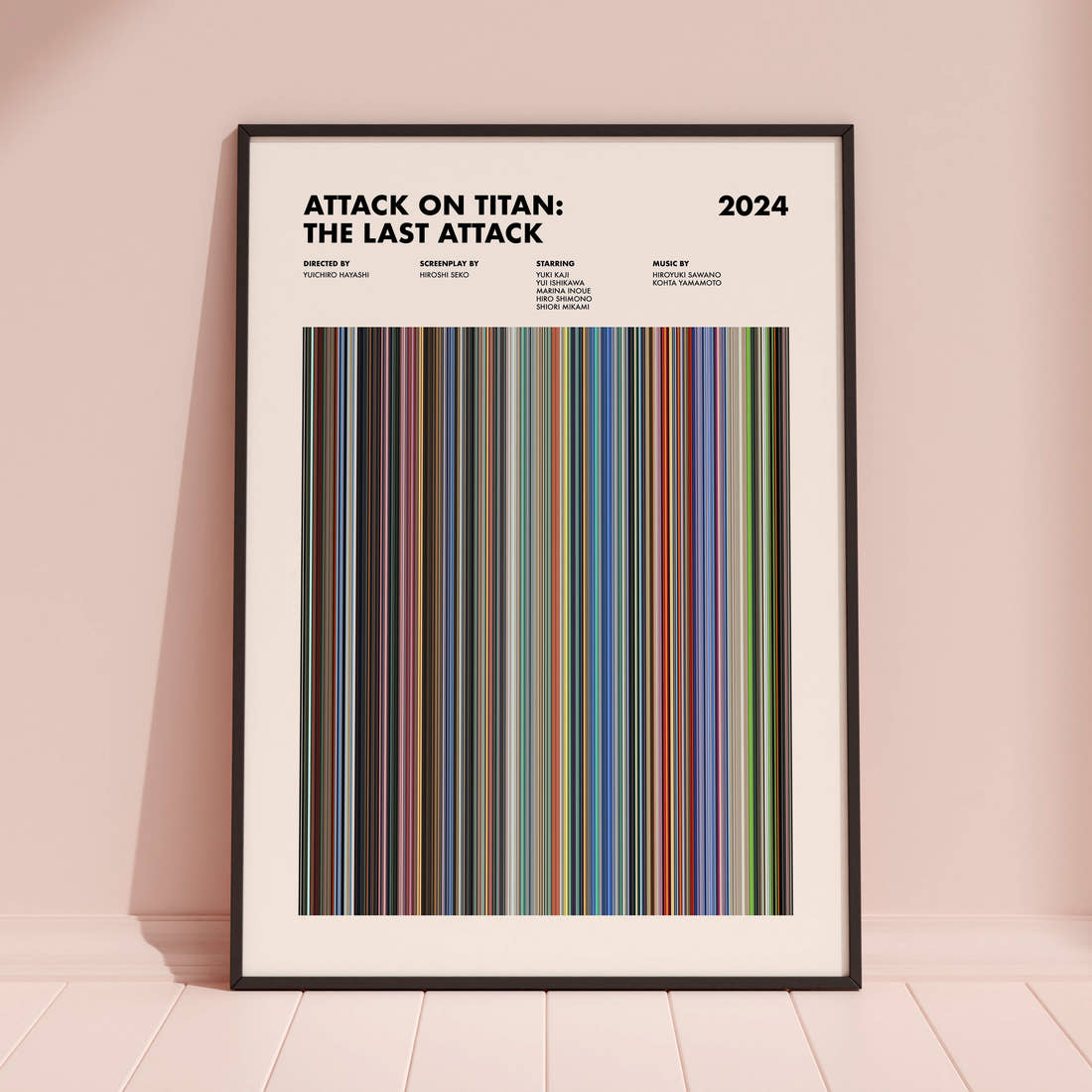 Attack on Titan: The Last Attack Movie Barcode Poster
