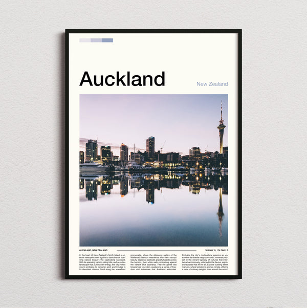 Auckland - Sky Tower Reflection - Travel Print