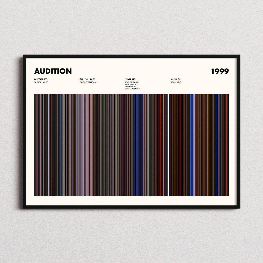 Audition Movie Barcode Poster