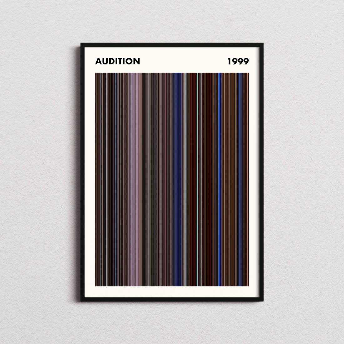 Audition Movie Barcode Poster - Simplified