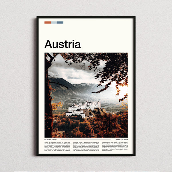 Austria - Hohensalzburg Fortress - Travel Print
