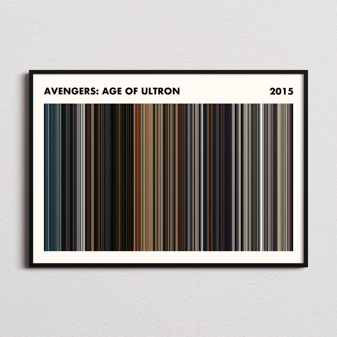 Avengers: Age of Ultron movie barcode print