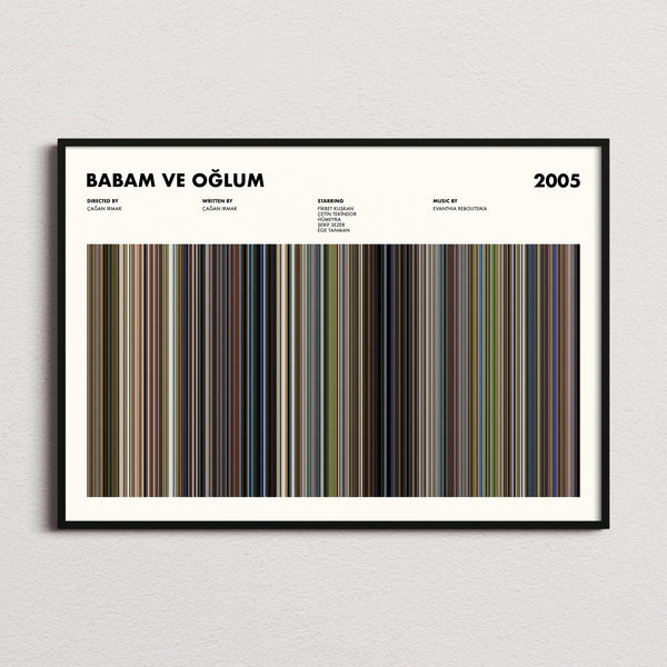Babam ve Oğlum Movie Barcode Poster