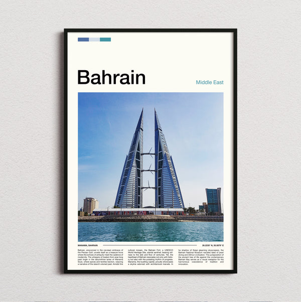 Bahrain - World Trade Centre Towers - Travel Print