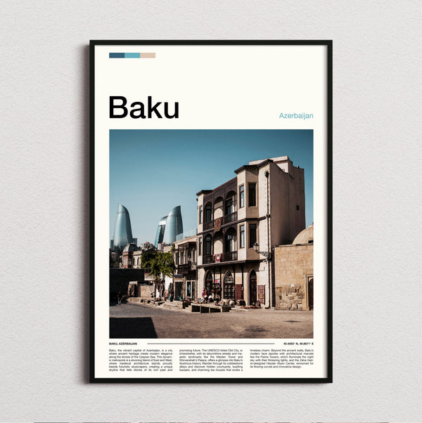 Baku - Flame Towers - Travel Print