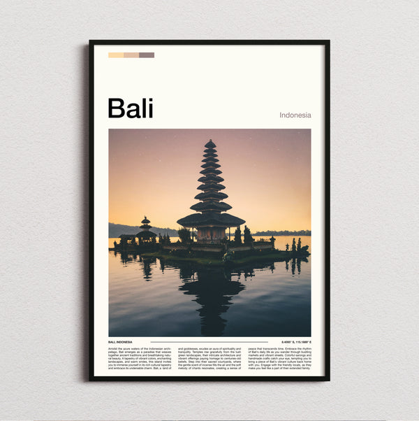 Bali - Pura Ulun Danu Beratan - Travel Print