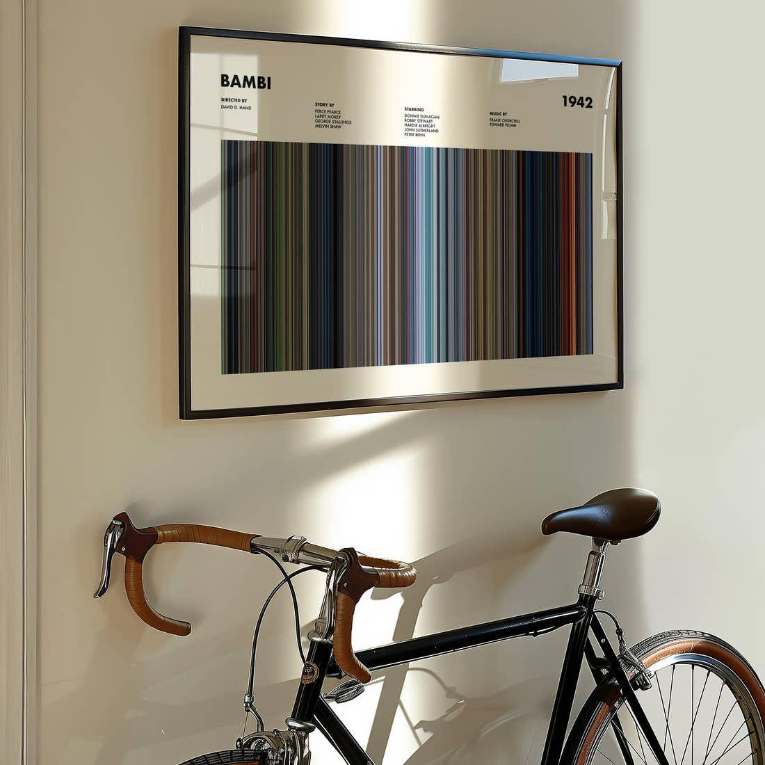 Bambi Movie Barcode Poster