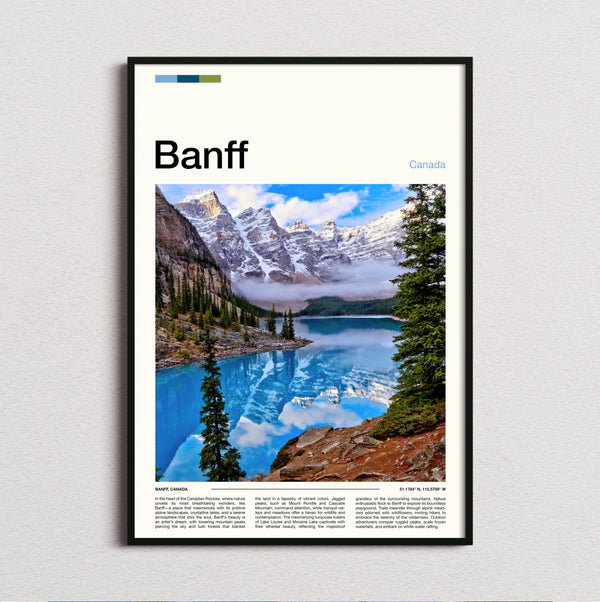 Banff - Moraine Lake Morning Mist - Travel Print
