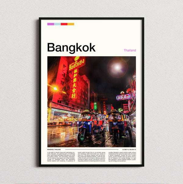 Bangkok - Chinatown Neon Signs - Travel Print