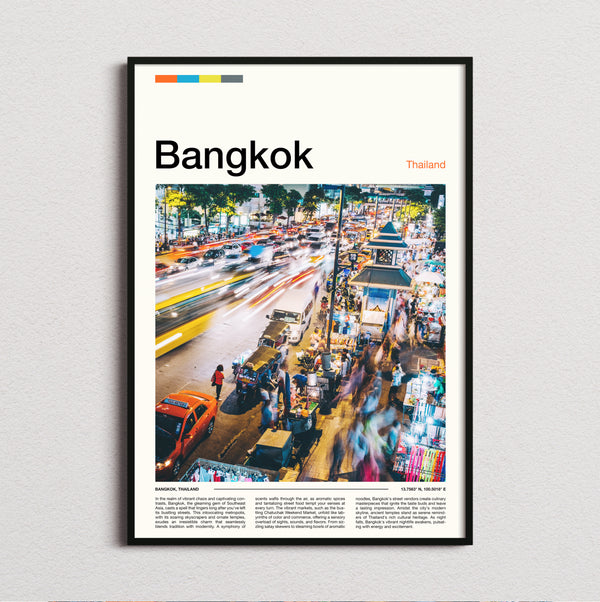 Bangkok - Busy Street Traffic - Travel Print