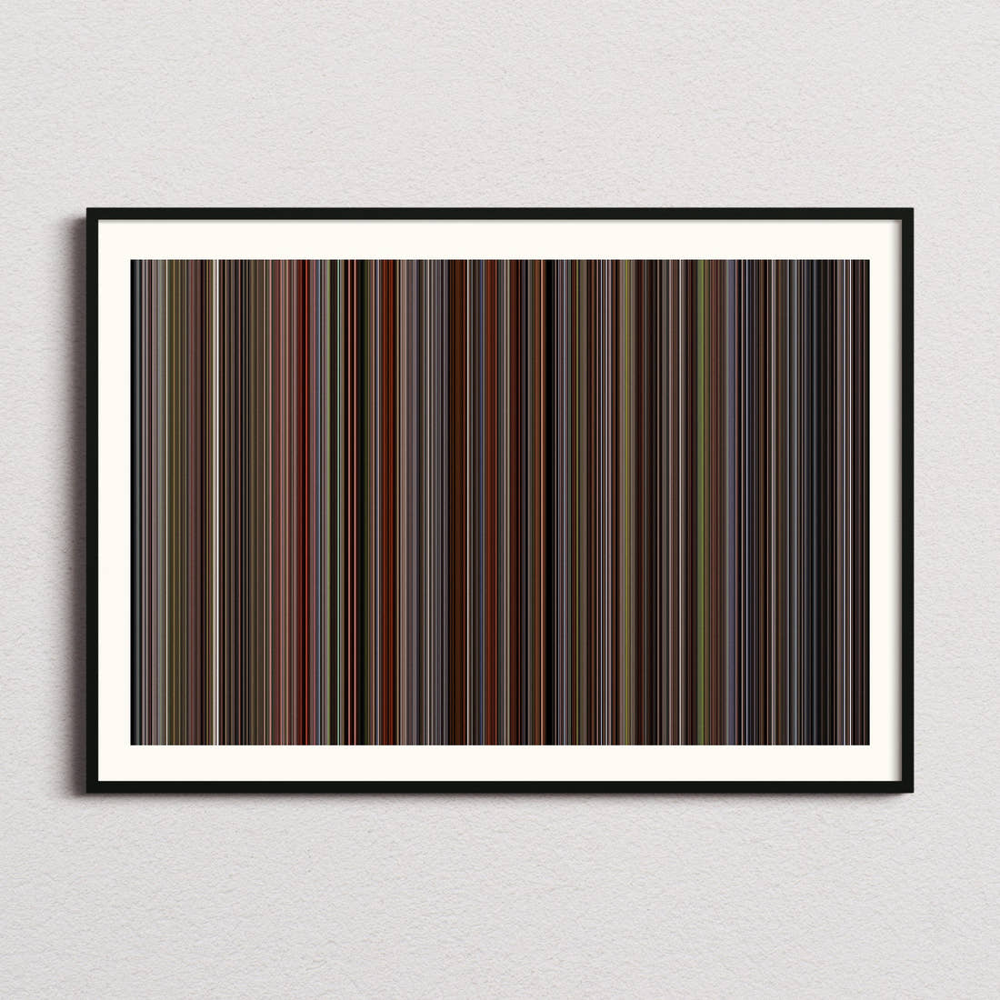Barry Lyndon Movie Barcode Poster - Barcode Only