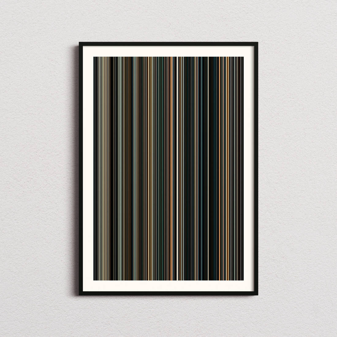 Batman v Superman: Dawn of Justice Movie Barcode Poster - Barcode Only