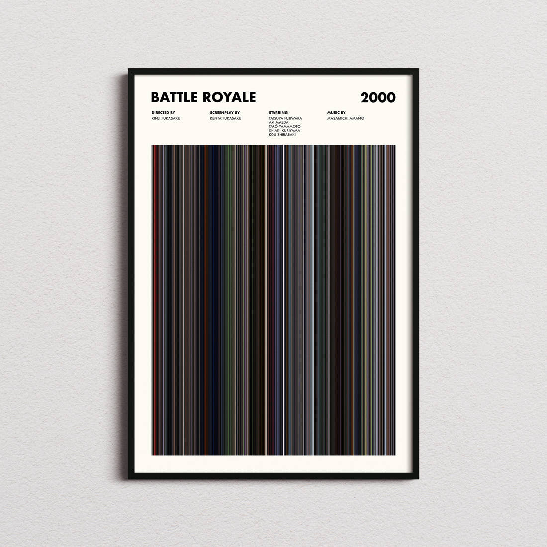 Battle Royale Movie Barcode Poster