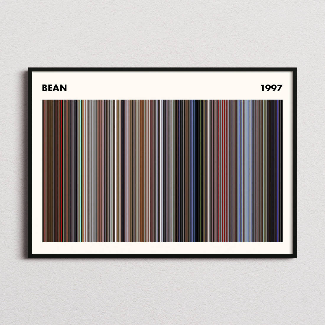 Bean Movie Barcode Poster - Simplified