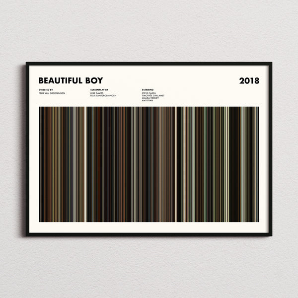 Beautiful Boy Movie Barcode Poster