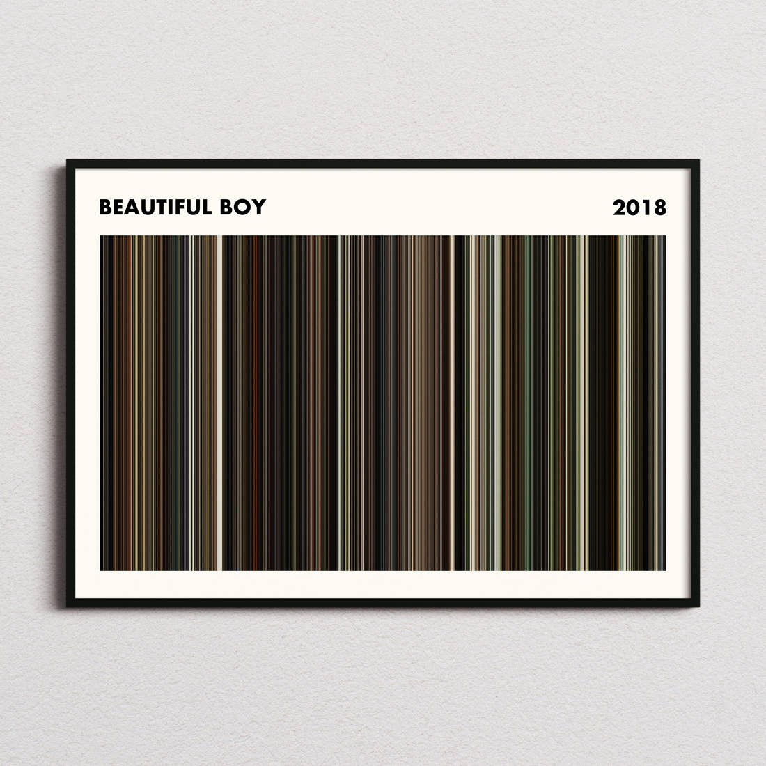 Beautiful Boy Movie Barcode Poster - Simplified