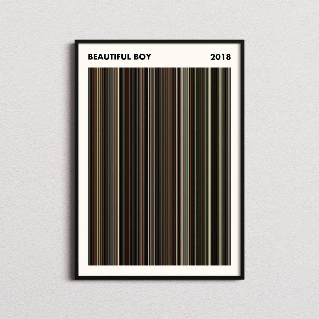 Beautiful Boy Movie Barcode Poster - Simplified