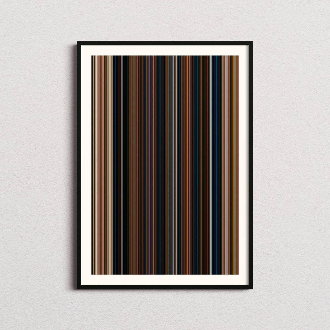 Beauty and the Beast Movie Barcode Poster - Barcode Only