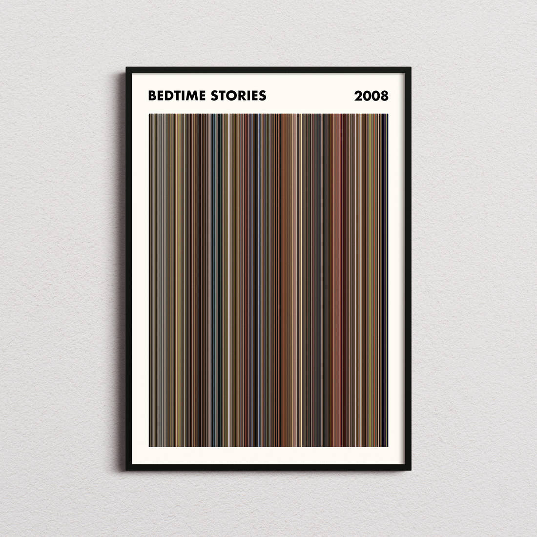 Bedtime Stories Movie Barcode Poster - Simplified