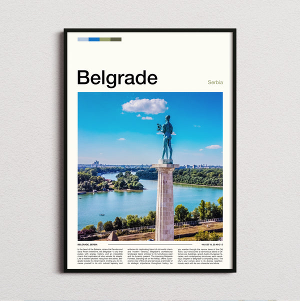 Belgrade - Victor Monument - Travel Print