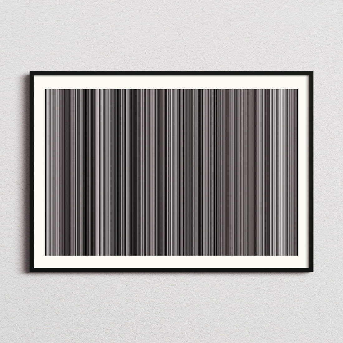 Bicycle Thieves Movie Barcode Poster - Barcode Only