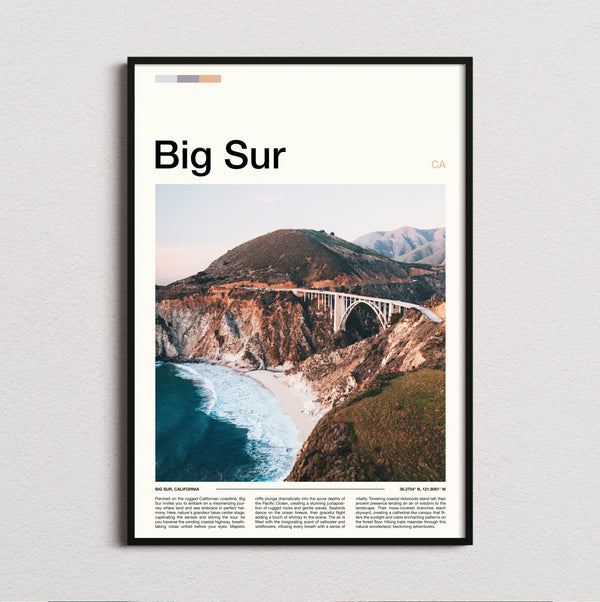 Big Sur - Bixby Creek Bridge - Travel Print