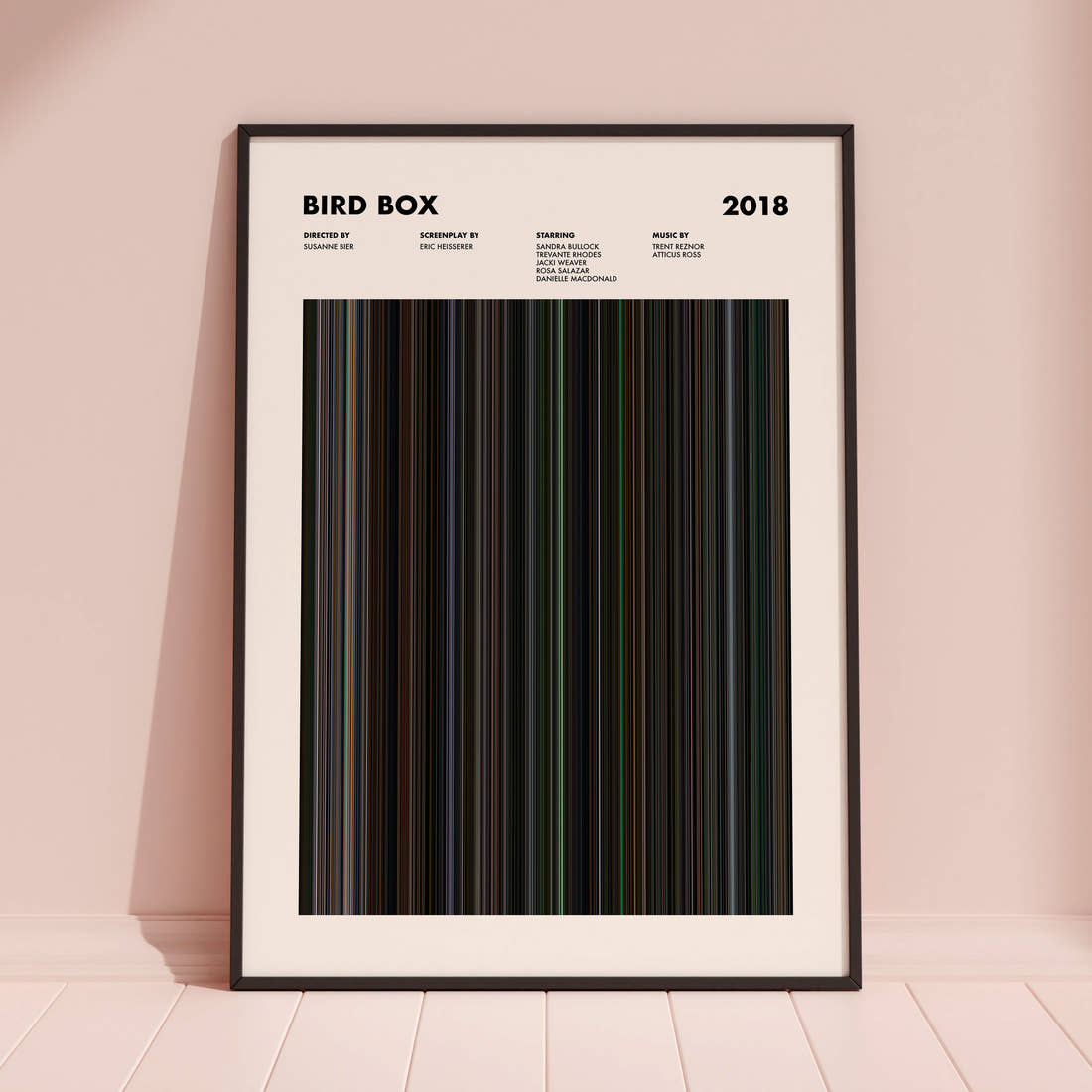 Bird Box Movie Barcode Poster