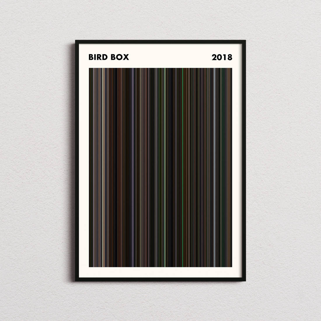 Bird Box Movie Barcode Poster - Simplified