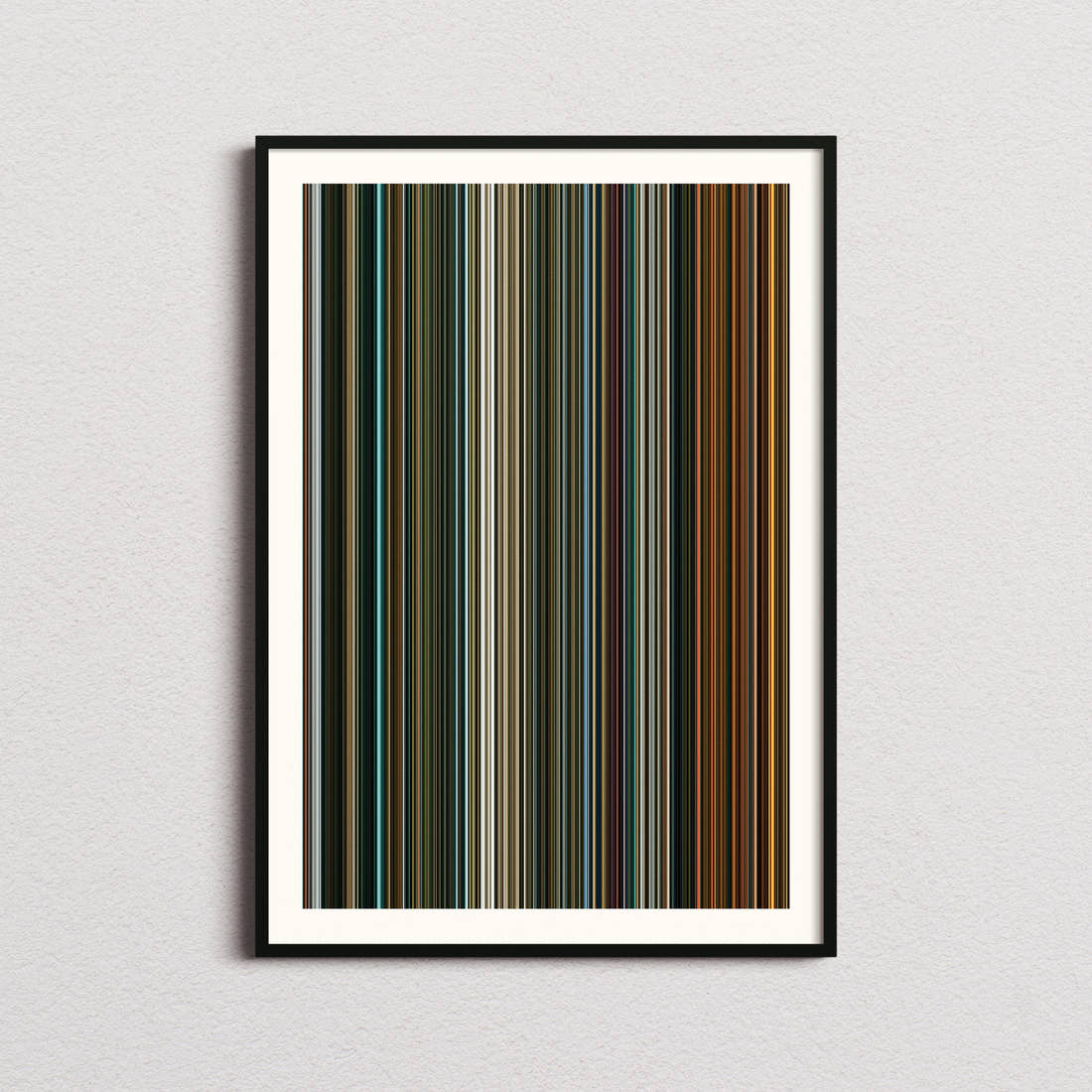 Black Adam Movie Barcode Poster - Barcode Only