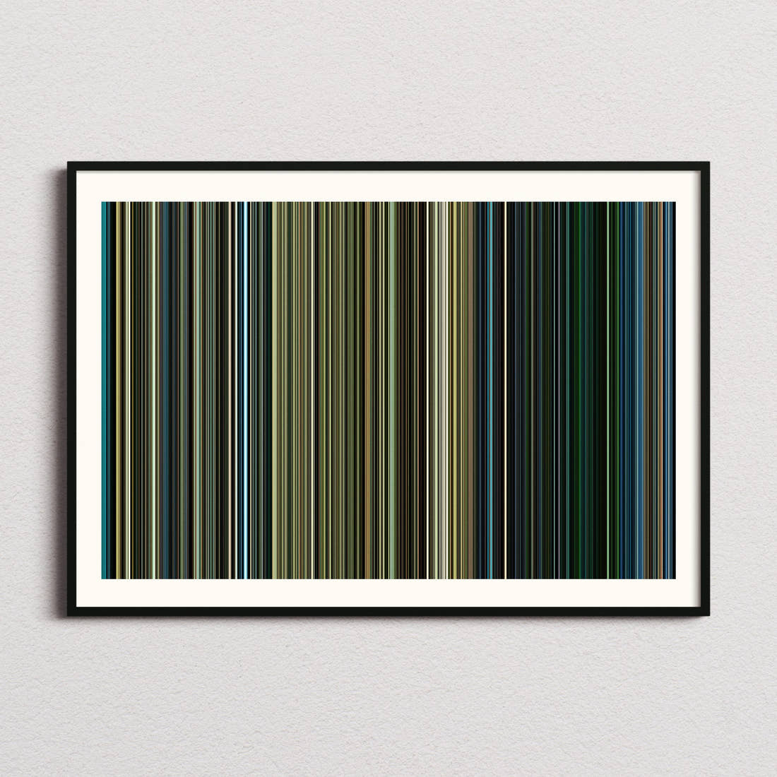 Black Hawk Down Movie Barcode Poster - Barcode Only