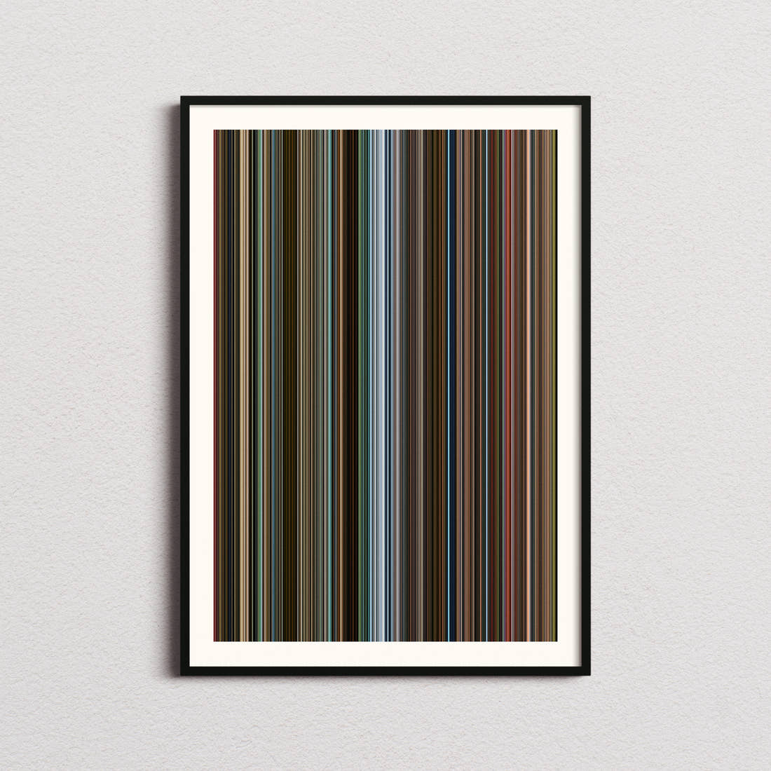 Black Widow Movie Barcode Poster - Barcode Only
