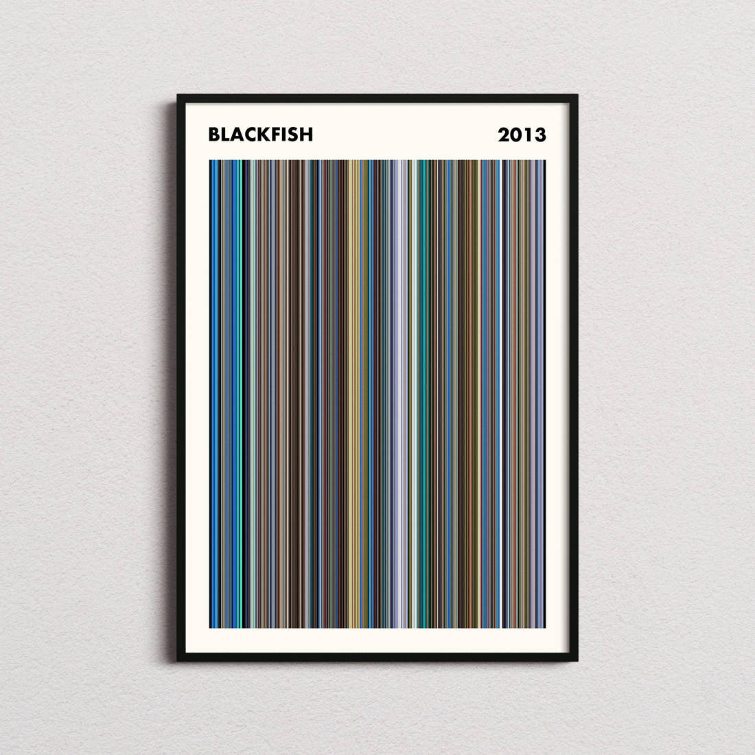 Blackfish Movie Barcode Poster - Simplified