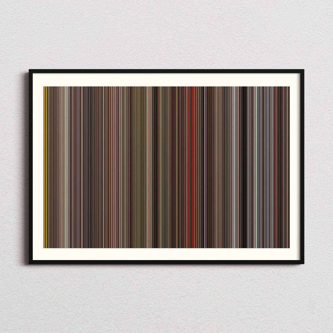 Blazing Saddles Movie Barcode Poster - Barcode Only