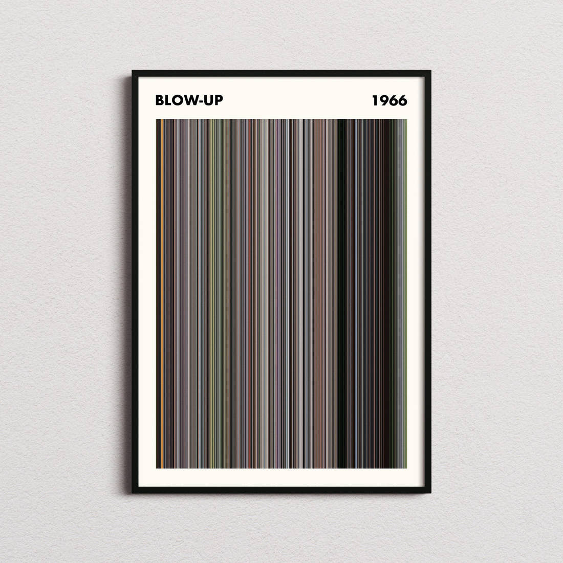 Blow-Up Movie Barcode Poster - Simplified