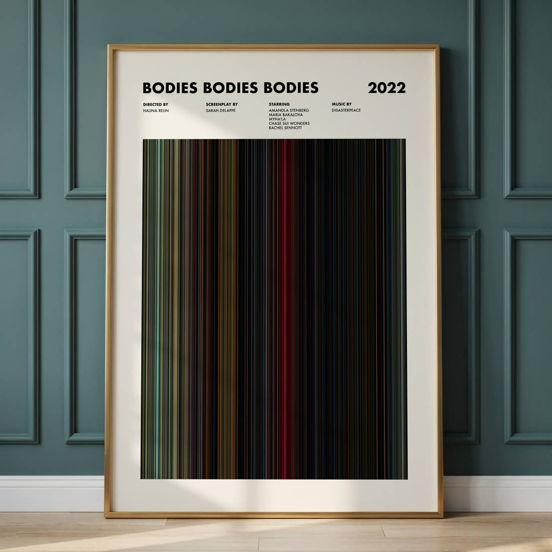 Bodies Bodies Bodies Movie Barcode Poster