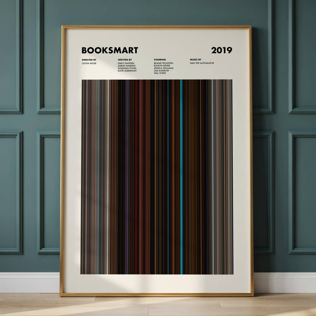 Booksmart Movie Barcode Poster
