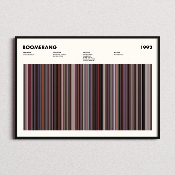 Boomerang Movie Barcode Poster