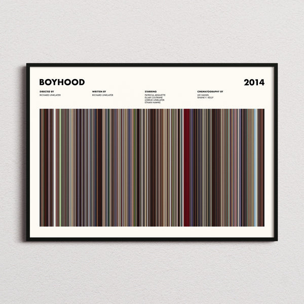 Boyhood Movie Barcode Poster